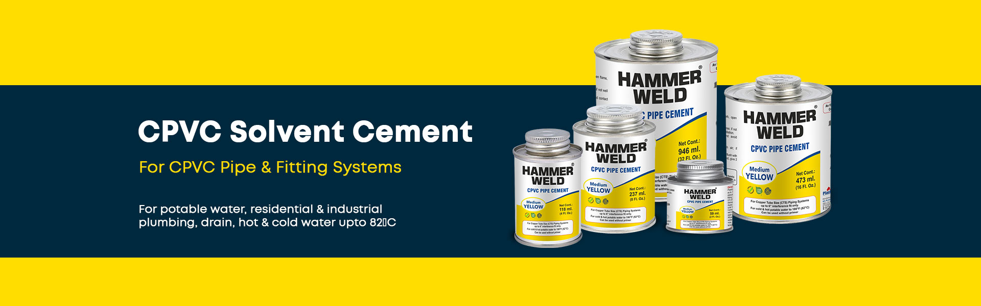 HammerWeld CPVC Pipe Cement
