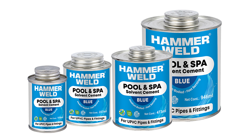 Pool & spa solvent cement